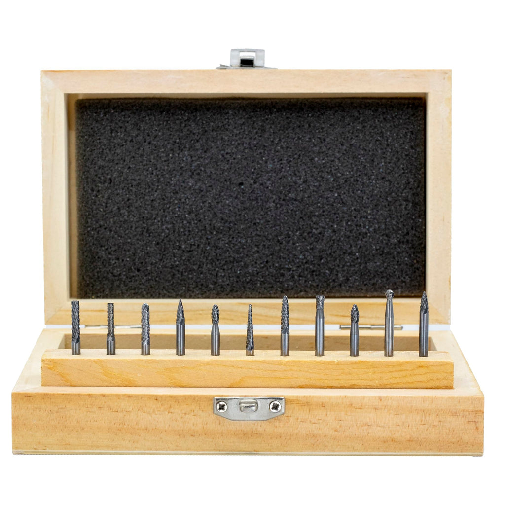 Drill America 11 Piece Carbide Burr Set, DUL Series