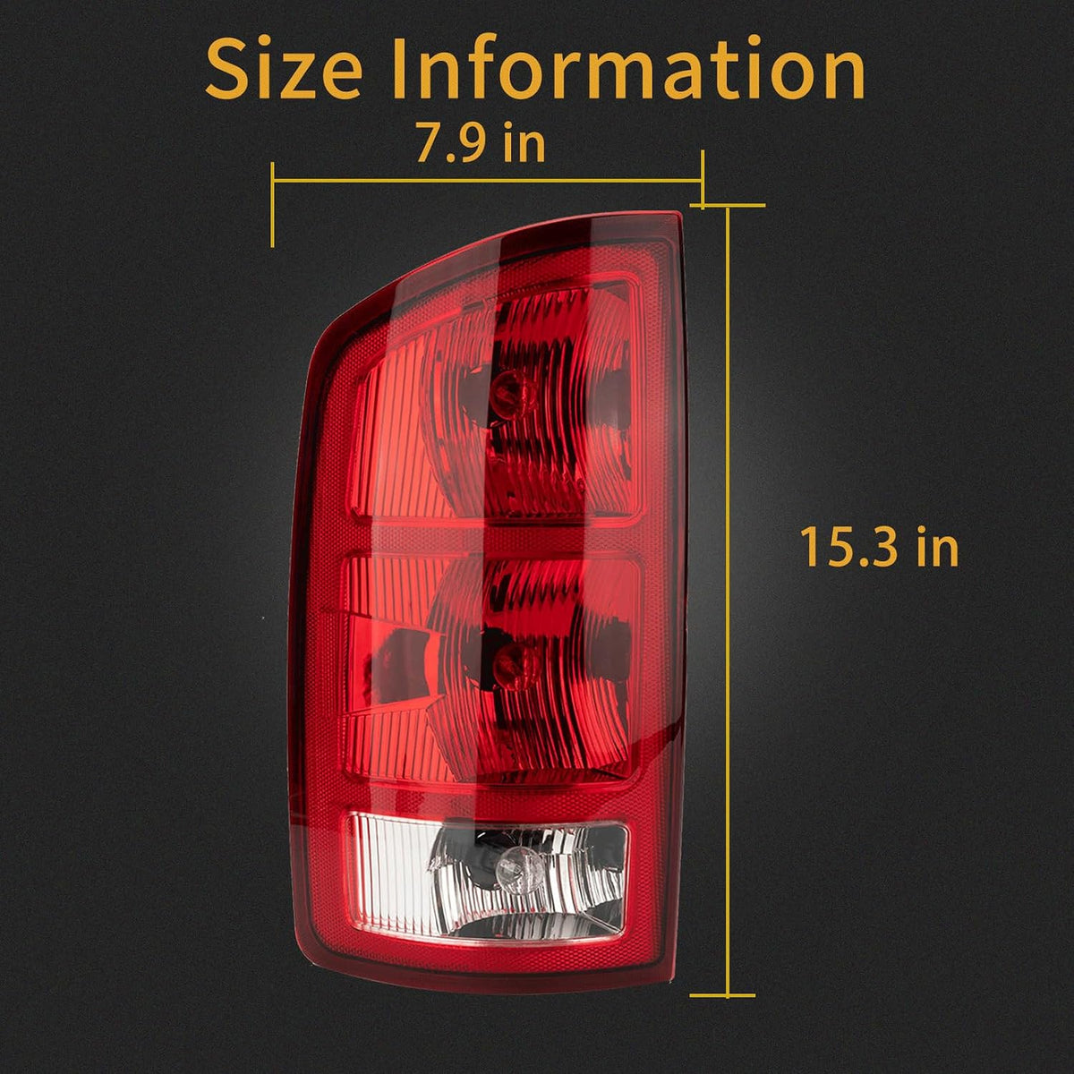 Pair Tail Light Fits 2002-2006 Dodge Ram 1500 2003-2006 Dodge Ram 2500 3500