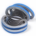 32 Pack 3/8 X 13 Inch Zirconia Sanding Belts 80 Grit for Air Belt Sander