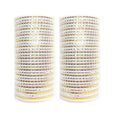 2 Rolls White Mesh Ribbon for Christmas Tree New Year Wreath Crafts