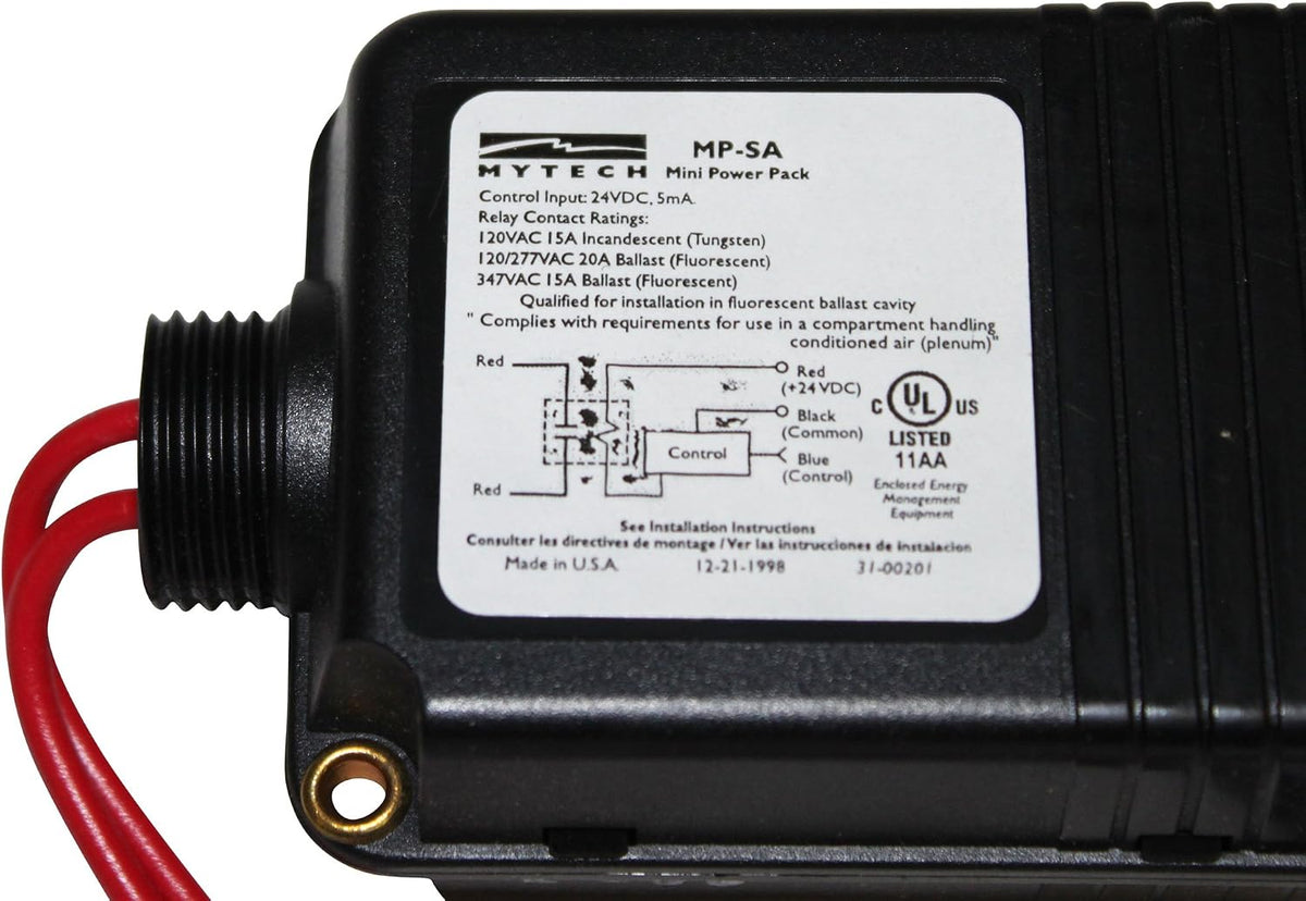 Hubbell Mytech MP-SA 24VDC 120V Occupancy Sensor Mini Power Pack Power Supply Fluorescent Ballast