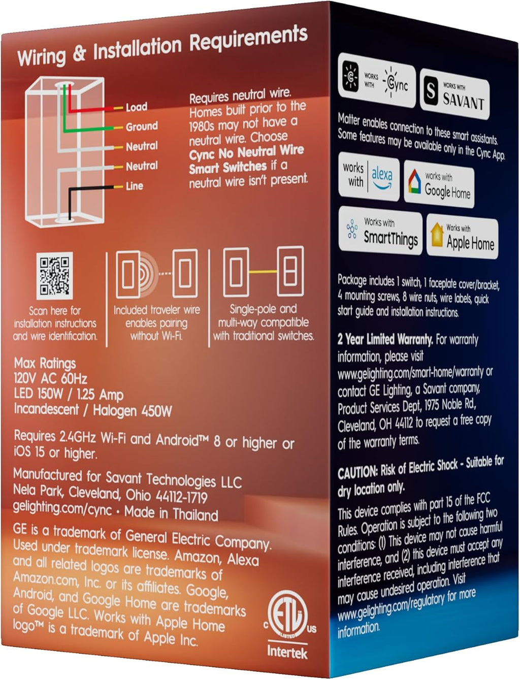 GE Cync Paddle Dimmer Smart Switch, Highly Customizable Dimmer Switch