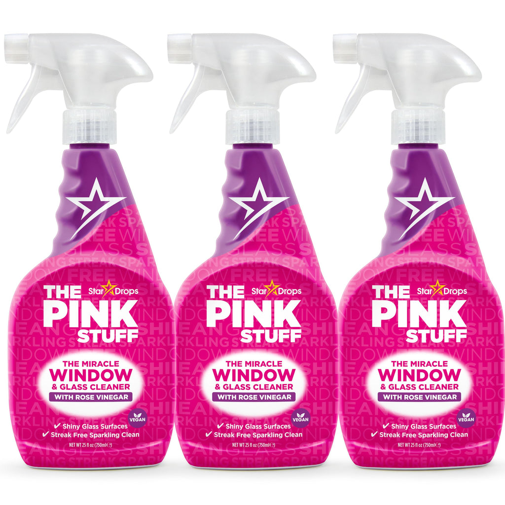 The Pink Stuff Miracle Window & Glass Cleaner, 25 Fl Oz 3Pk