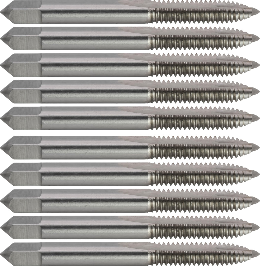 CME HSS Spiral Point Plug Taps, 1/4"-20 UNC, H3, 2 Fl, 10 pcs