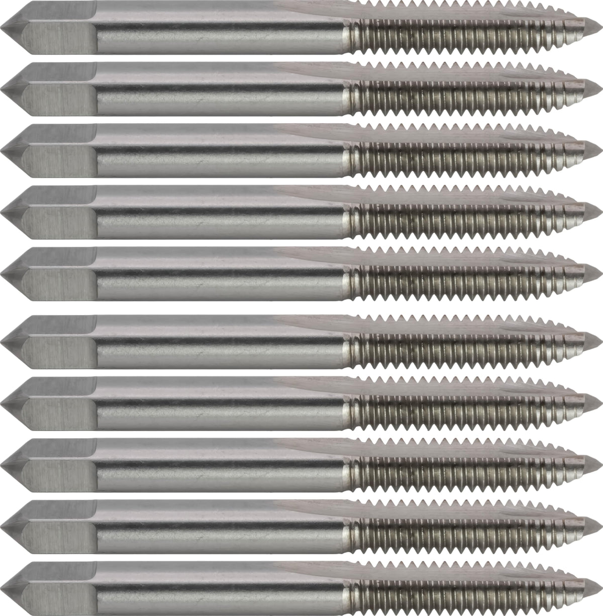 CME HSS Spiral Point Plug Taps, 1/4"-20 UNC, H3, 2 Fl, 10 pcs