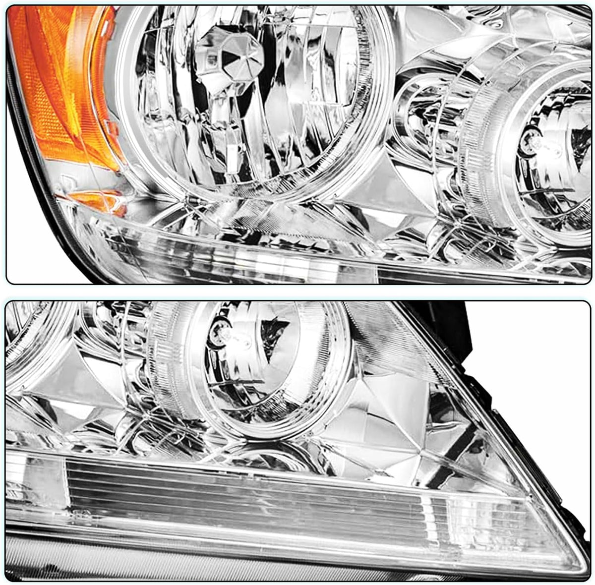 TUSDAR Headlights Fit for 2005-2010 Honda Odyssey Pair