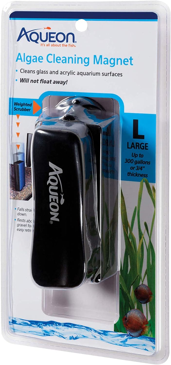 Aquarium Algae Scraper, Fish Tank Cleaning Magnet, Large