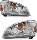 for 2005-2006 Nissan Altima Headlights Assembly Chrome Pair