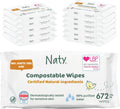 Baby Wipes for Sensitive Skin & 98% Water, 672 Count (12 Packs)