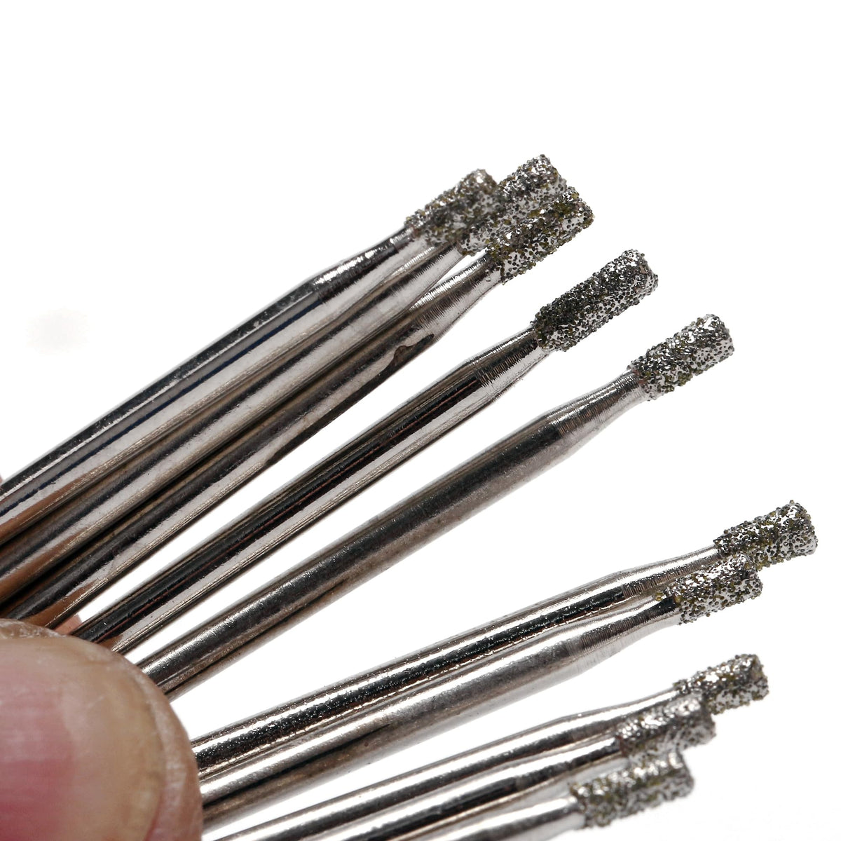 JINGLING 2mm Diamond Drill Bits for Glass, 0.08" Tile Drill Bits, Small Hole Saw Drilling Tools for Stone Rocks Ceramic Porcelain Pack of 20Pcs