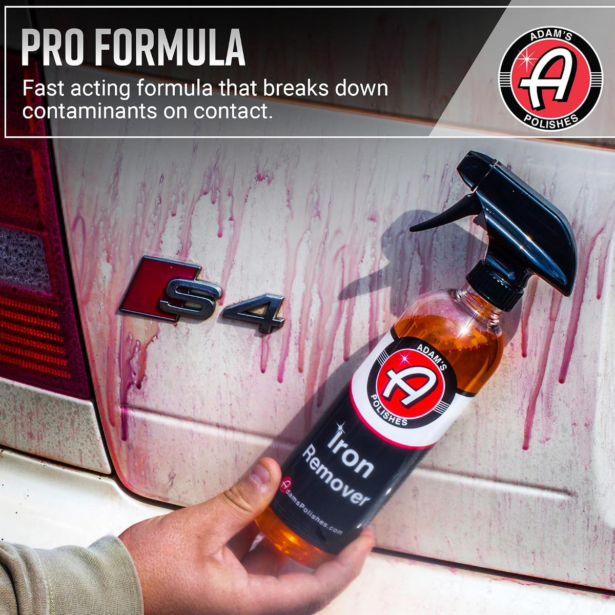 Adam's Iron Remover (Gallon) - Iron Out Fallout & Stop Rust Remover Spray for Car Detailing Removes Iron Particles in