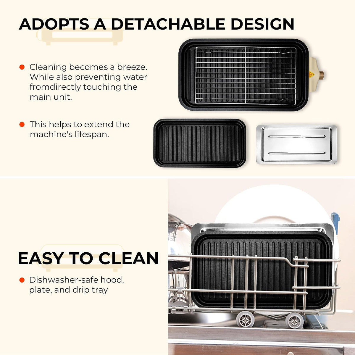 Electric Indoor Grill,2 in 1 Indoor Grills for Kitchen