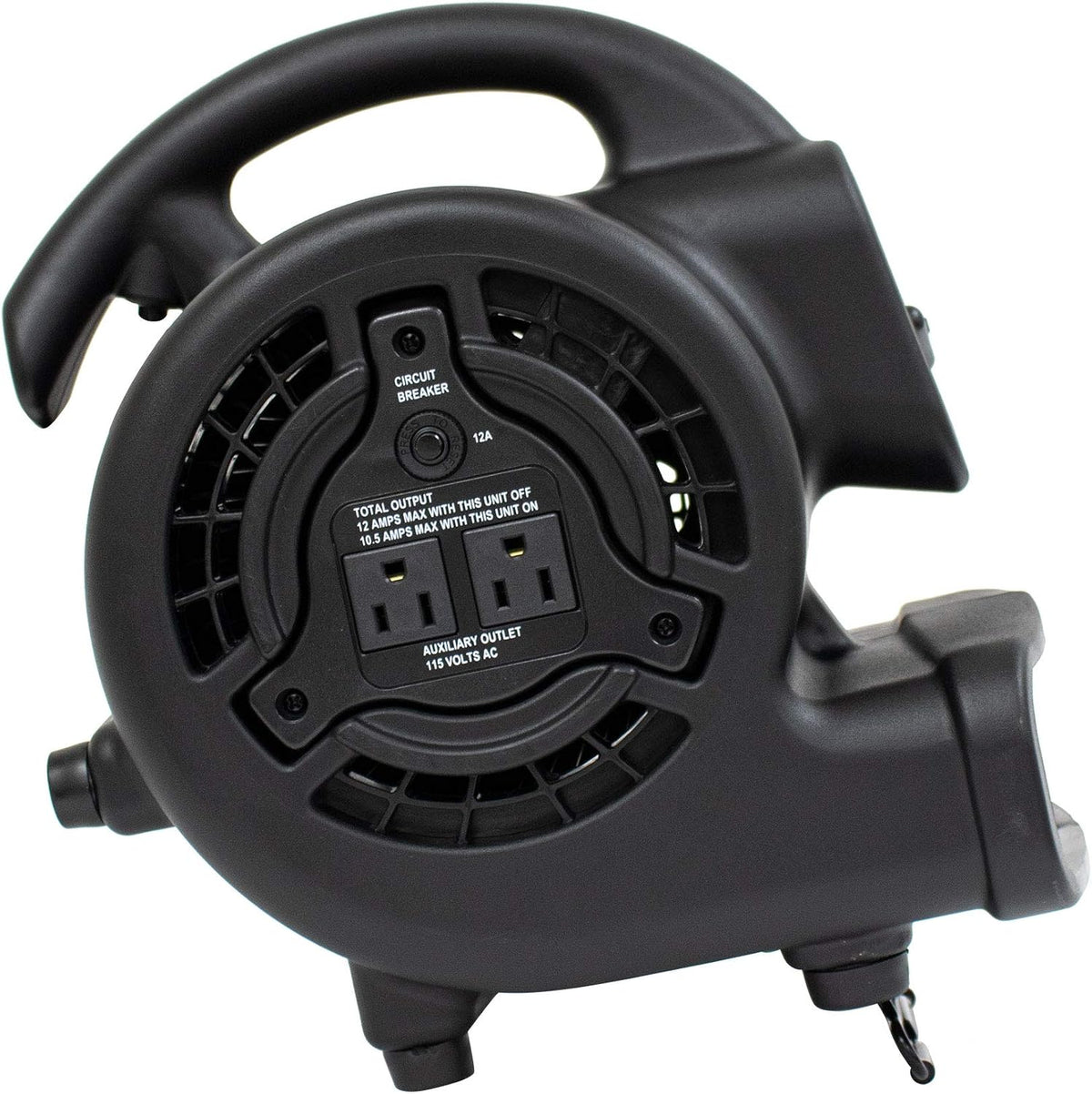 P-80A Mini Mighty 138 W 600 CFM Centrifugal Air Mover, Carpet Dryer, Floor Fan, Blower, Stackable, Daisy Chain, for