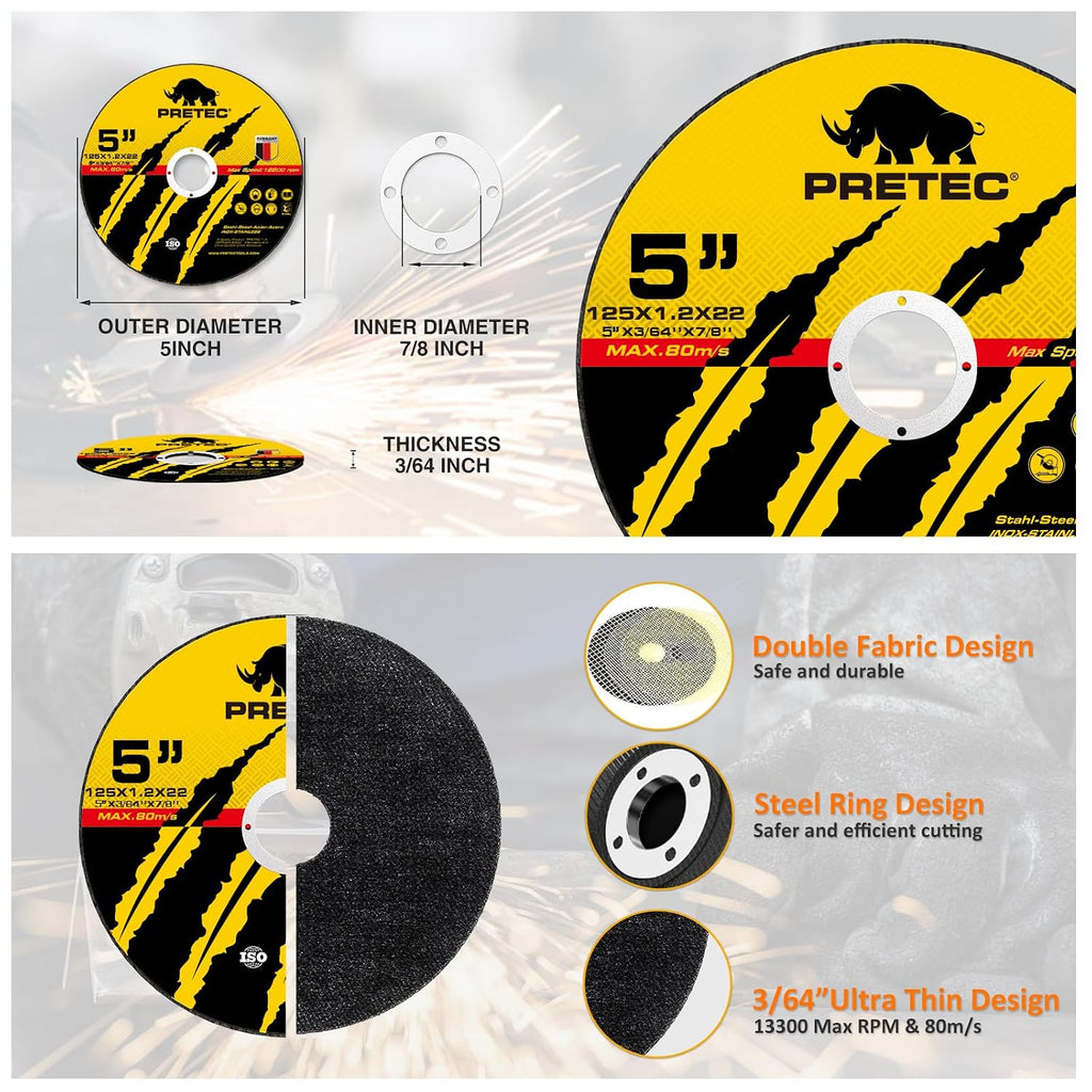 27 Pack Cut Off Wheels 5 Inch, Metal Cutting Wheel for Angle Grinder