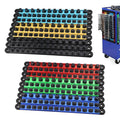CRAFTZONE Socket Organizer Set - Socket Rail & Socket Holder with Ratchet Organizer - 240 Clips Total (84 for 1/4", 84 for 3/8", 72 for 1/2") - Socket Organizer for Tool Box Drawer.