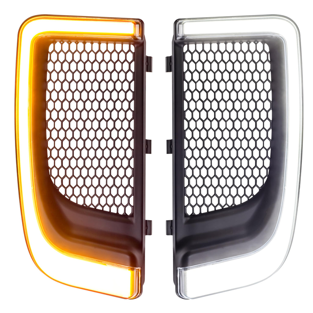 Eagle Lights SUNBURST Lower Fairing Grill LED Running Lights and Turn Signals for Harley Davidson Motorcycles - Black