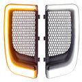 Eagle Lights SUNBURST Lower Fairing Grill LED Running Lights and Turn Signals for Harley Davidson Motorcycles - Black