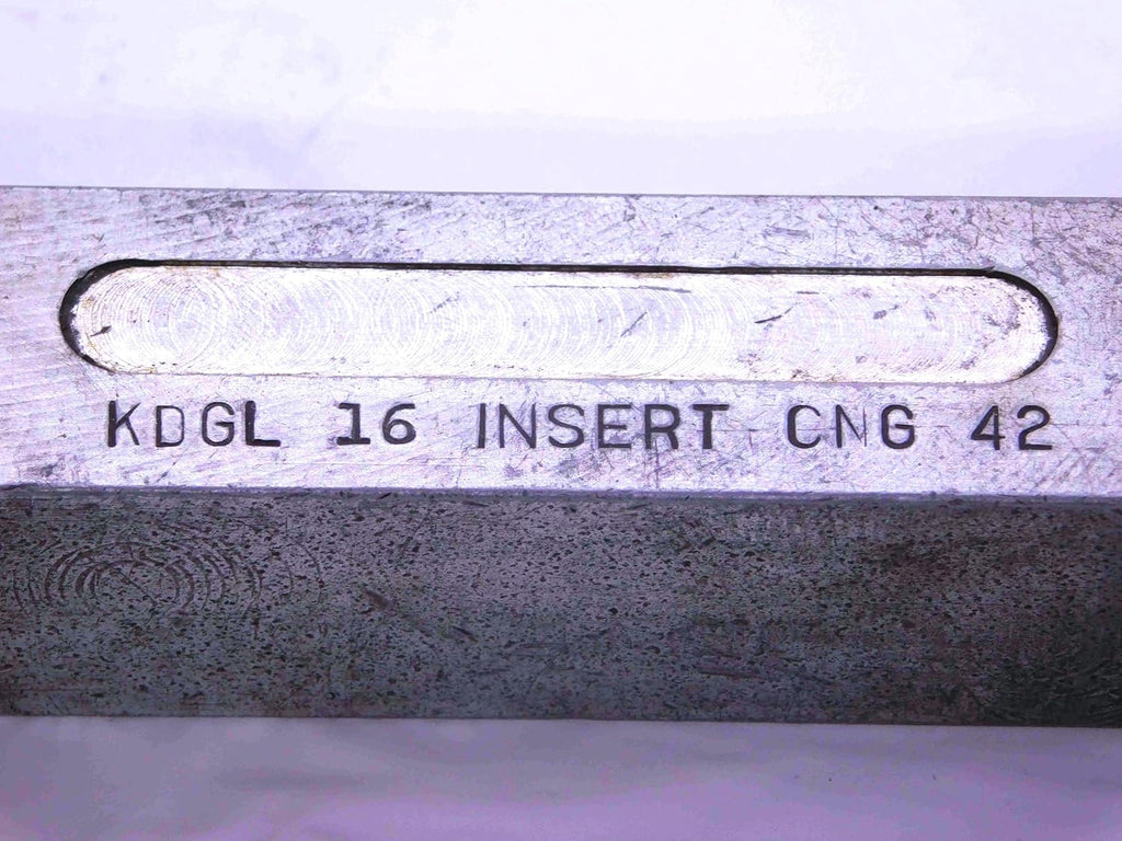 KENNAMETAL KDGL-16 Lathe Turning Tool Holder 1" Shank CNG-42 Inserts 6" OAL 1.0 - JJ2436CR5