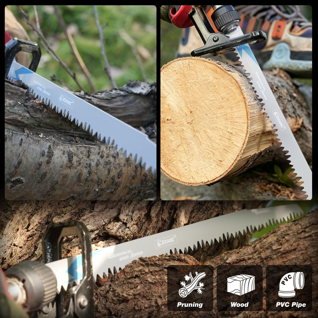 EZARC Reciprocating Saw Blades, 6-Inch 6TPI for Wood Pruning, 5-Pack