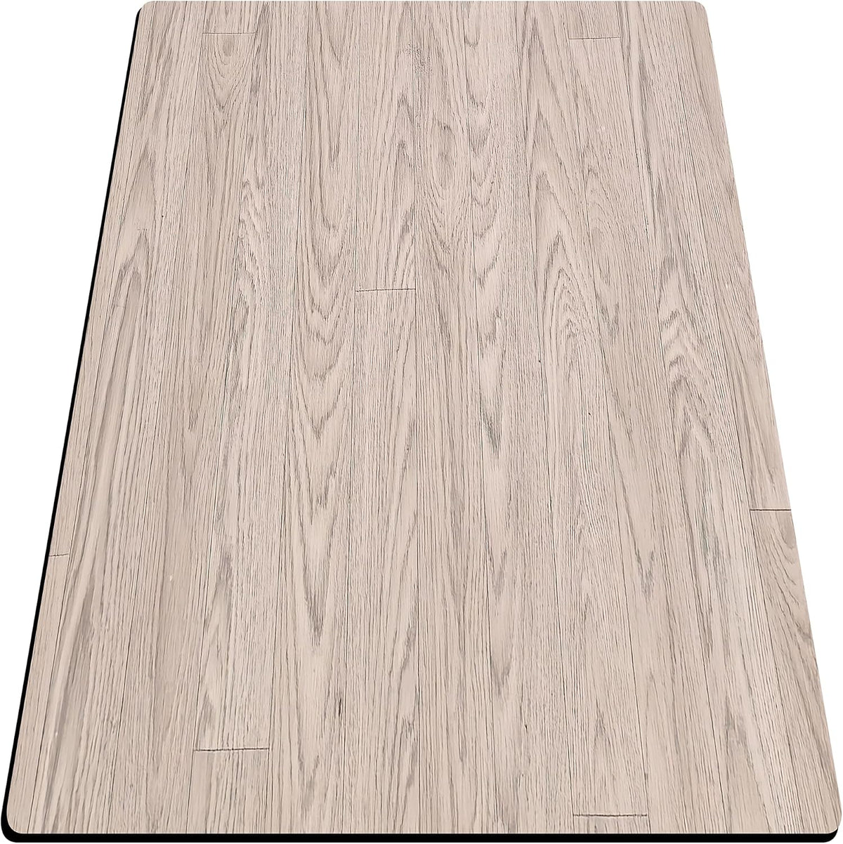 Rhino Mat Wood Grain Fitness Equipment Mat Made in USA | 0.095” Thick PVC Floor Protector for Treadmill, Bike, Rowing