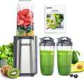 Smoothie Blenders, 14Pcs Personal Blender for Shakes and Smoothies for Kitchen with 3 Portable Blender Cups (1x24oz &