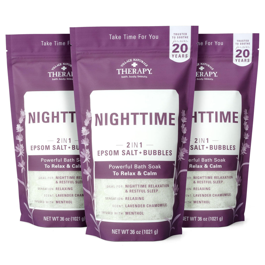 Nighttime Foaming Epsom Soak, 36 Oz, Pack of 3