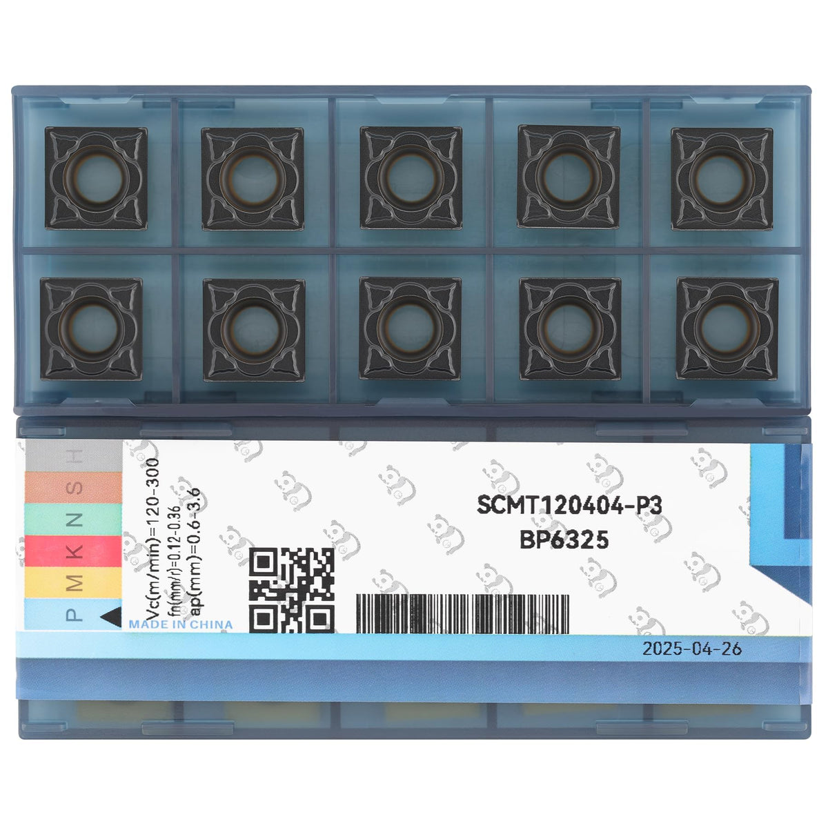 CDBP SCMT431 (SCMT120404) Turning Insert for Steel Semi-Finish Tools 10pcs