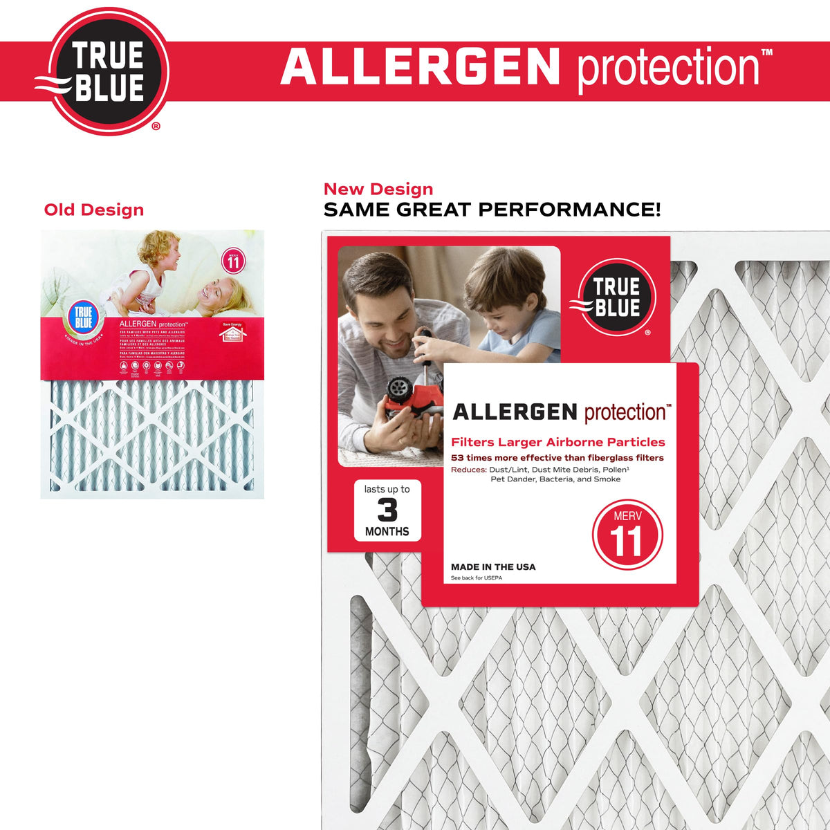 Allergen 20x36x1 Air Filter , MERV 11, 4-Pack
