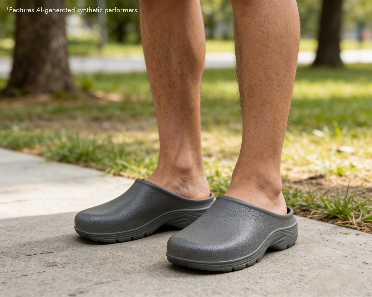 Closed Toe Work Clogs for Women & Men, Waterproof EVA Nurse and Chef Shoes