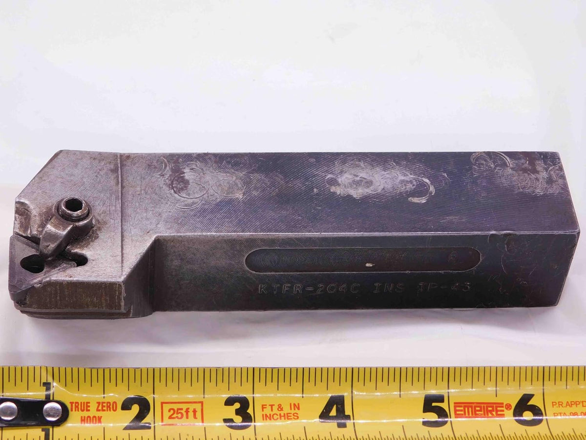 KENNAMETAL KTFR-204C Lathe Turning Tool Holder 1 1/4 Shank TP-43 Inserts 6" OAL - JJ2394CR5