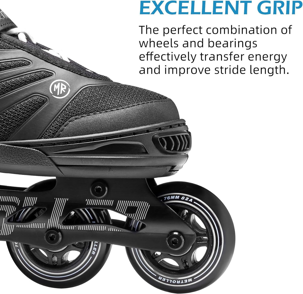 Adult Inline Skates for Men Women Teens | Comfortable Adjustable Recreational Skates Convenient Closure Entry Level