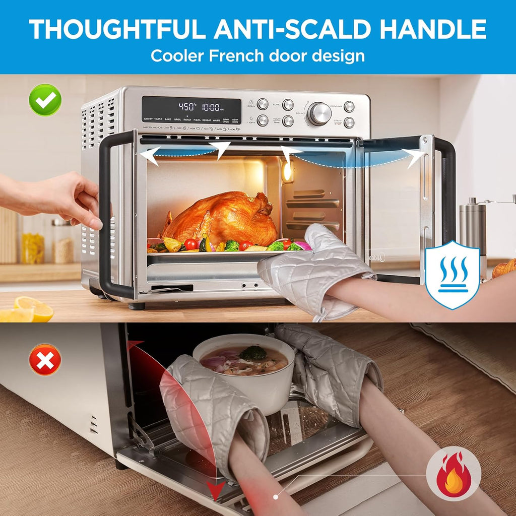 Midea Flexify Classic French Door Toaster Oven Air Fryer Combo, 26.4 QT | 10-in-1 Large Capacity, 26.4 QT Countertop