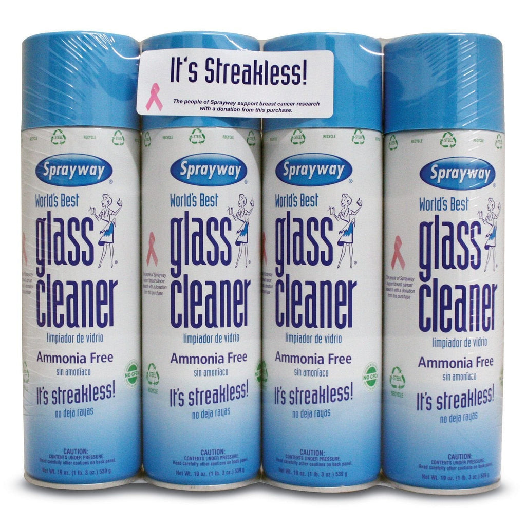 443331 Ammonia Free Glass Cleaner, 19 Oz. (4-Pack) (Packaging May Vary)