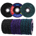 12 Pack 4.5 inch Strip Discs for Angle Grinder, Wire Stripping Wheel Paint Remover for Metal Surfaces, Abrasive Wheels Grinding Discs for Rust Welds Oxidation (4-1/2" x 7/8")