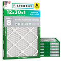 12x30x1 Air Filter MERV 8 Dust & Allergy Defense (6-Pack)