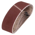 HARFINGTON 4 x 21 3/4 Inch Sanding Belts, 9 Pcs 120 Grit Aluminum Oxide Abrasive Belt Sander File Belt for Woodworking, Metal Polishing, Knife Sharpener