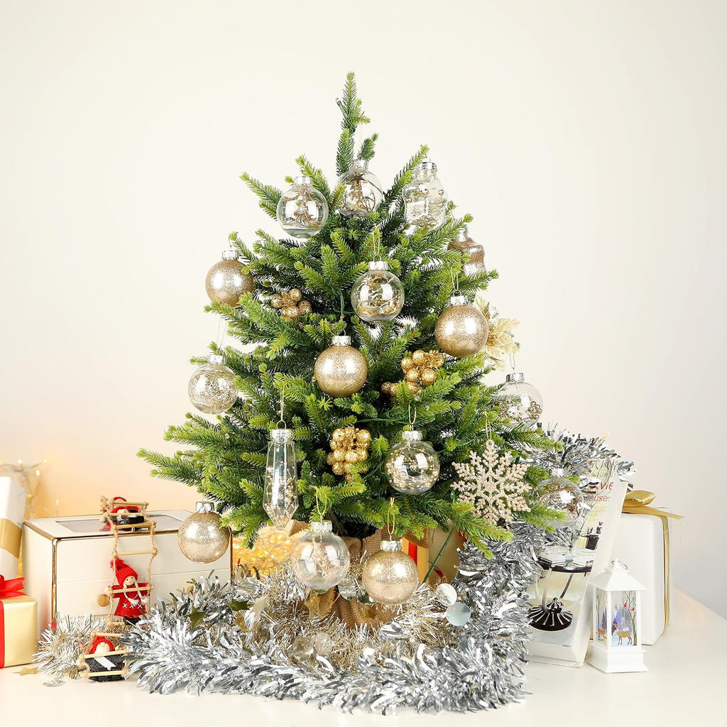 86PCS Christmas Tree Ornaments Clear Set