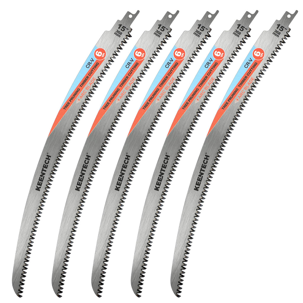 KEENTECH 15" Arc-Shaped Reciprocating Saw Blades, Fast Wood & Tree Pruning