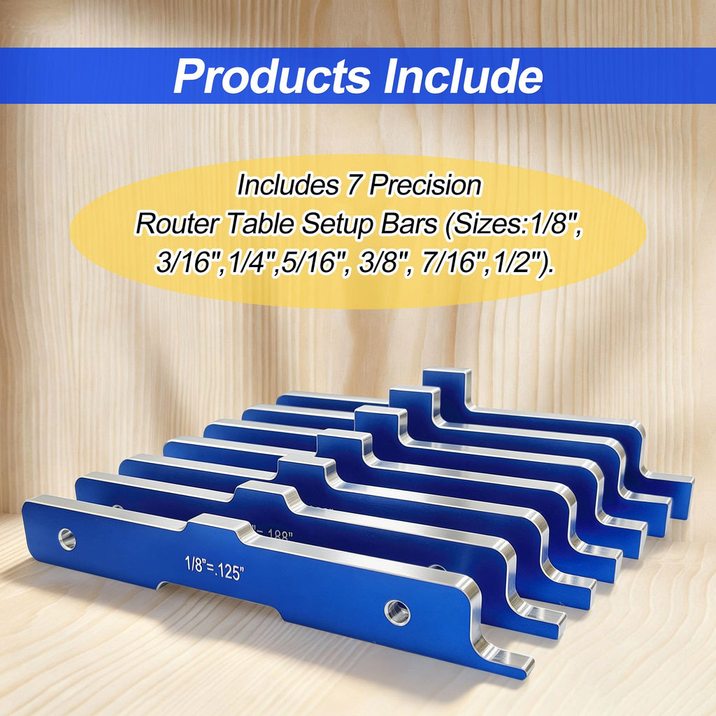 ShineUs Router Table Setup Bars Replacement for PRS3400，Set of 7