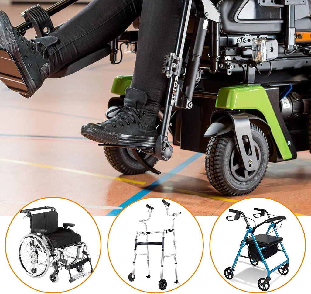 6 Inch Wheelchair Wheel Replacement Tire, 6"x1.4" Solid Tire Wheel Assembly