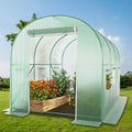 Walk-in Greenhouse, 10x7x7 FT Heavy Duty Tunnel Green House for Outdoors, Portable Green Houses for Outside, Winter