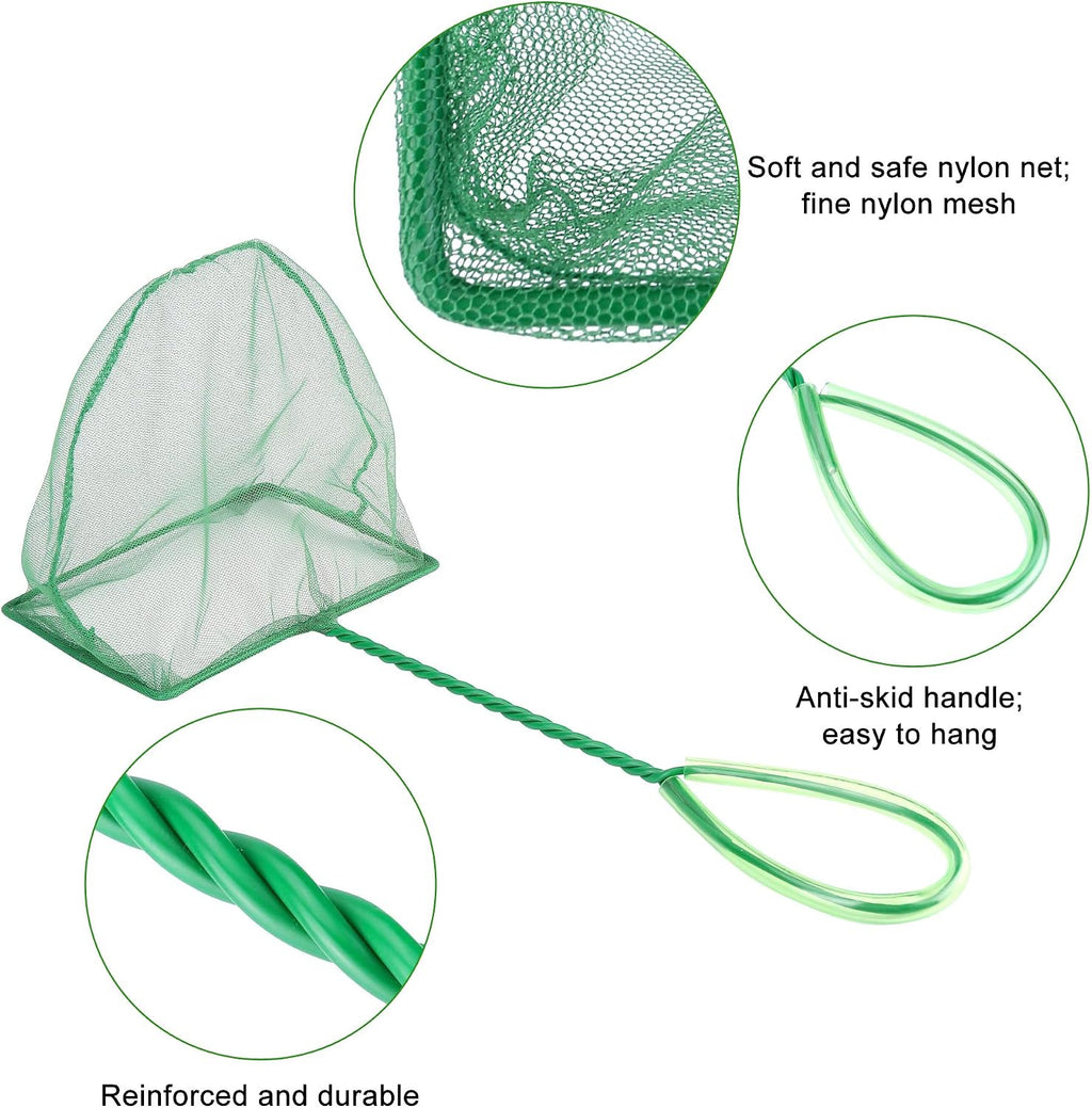 2 Pack Aquarium Net Fish Net Small Net Multi-Size Fine Mesh Fish Net