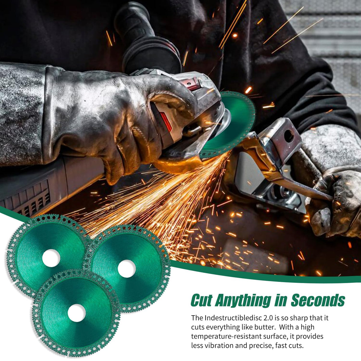 Indestructible Disc 2.0, Cut Off Wheel for Angle Grinder
