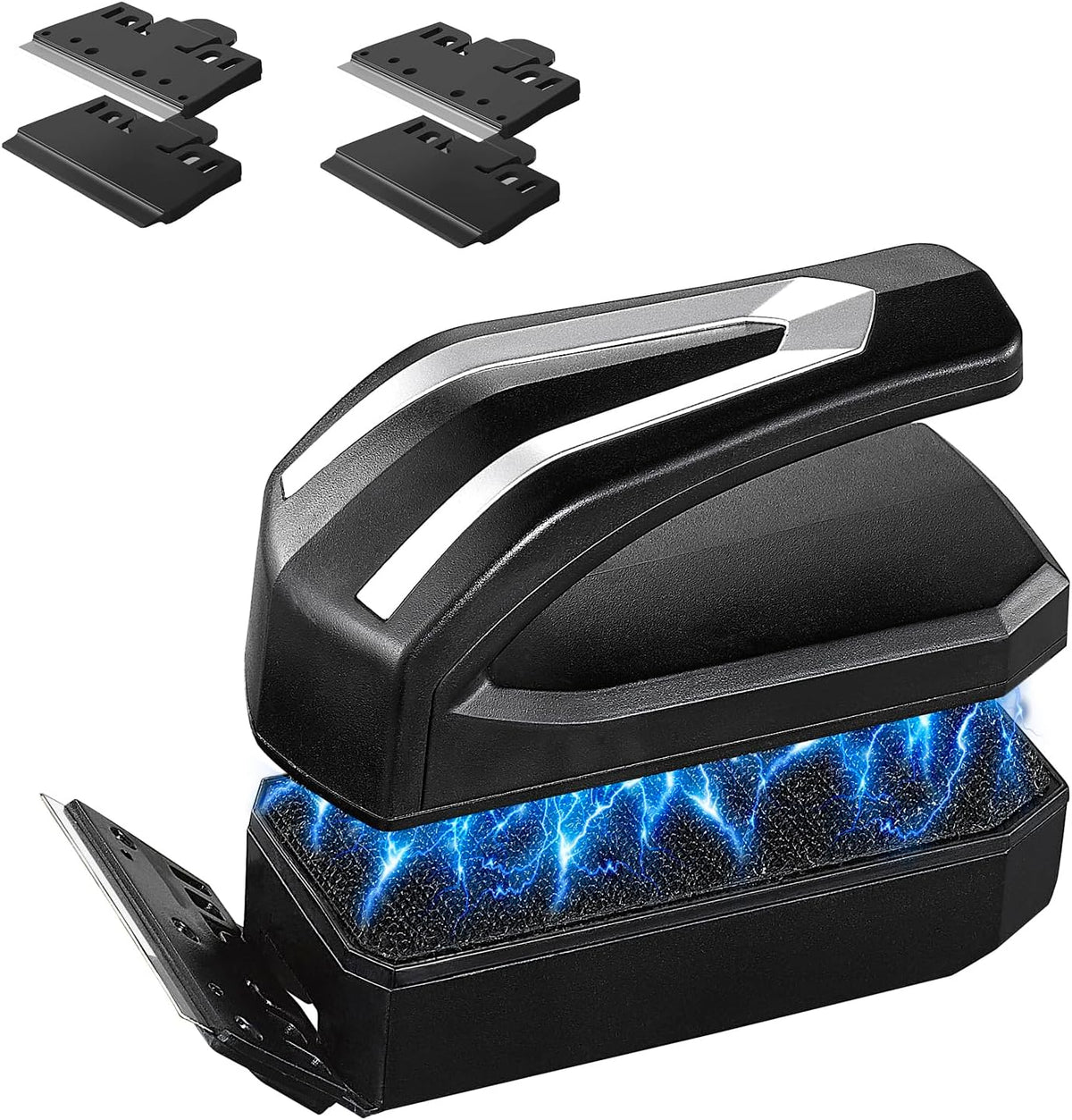 Aquarium Super Powerful Magnetic Cleaner with 4 Algae Scrapers for Glass Fish Tank Magnet Brush Floating S+(Plus)