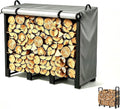 500D Firewood Rack Holder Cover,14" D x36 W x46 H,Gray | Log Stand Stacker Holder Cover Compatible with Artibear 3FT