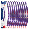 SALI Arc Edge Reciprocating Saw Blades, 15 Inch, 6 TPI Pruning, 10 Pack