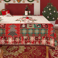 Christmas Rectangle Table Cloth,100% Waterproof Tablecloth,Christmas Decorations for Home, Vinyl Tablecloth Plastic