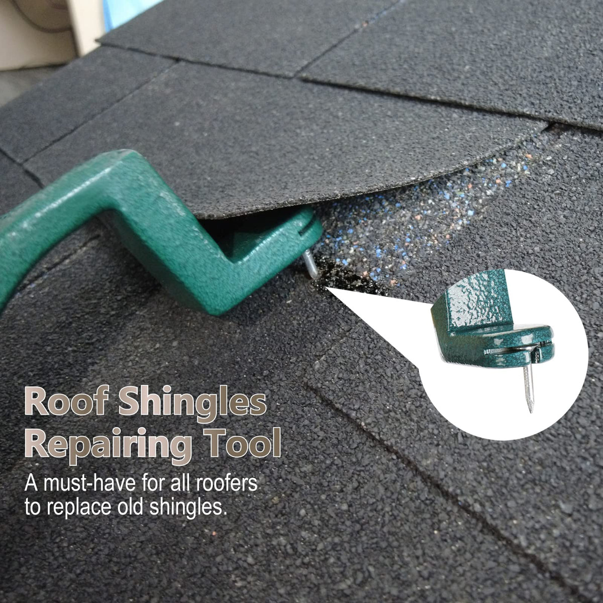Roof Shingles, Shingle Removal Tool, Roofing Tools, Shingle Nail Installer, Roof Shingle Nail Puller, Nail Remover