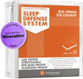 Box Spring Encasement - Zippered Bed Bug Dust Mite Proof Hypoallergenic - Sleep Defense System - Twin –38" W x 75" L