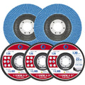 Abrasive Flap Discs,5 Pack,Premium 4.5" x 7/8" Type 29 High Density Zirconia Flap Sanding Discs 4-1/2 Inch for Angle Grinder,Grinding Wheels & Discs,Sanding Discs for Wood & Metal.(120 Grit)